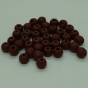 Perle ronde en coquillage bordeaux 11mm