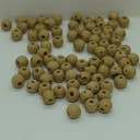Perle ronde en coquillage beige 11mm