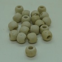 Perle ronde en coquillage blanc 16mm