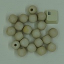 Perle ronde en coquillage blanc 11mm