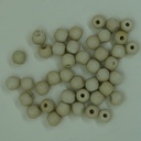 Perle ronde en coquillage blanc 11mm