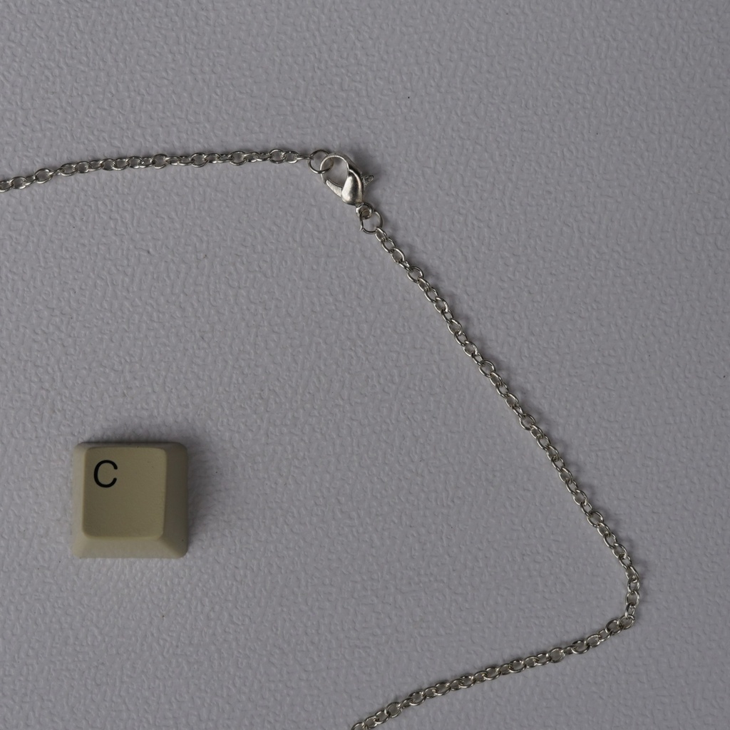 Chaînes de Collier 43cm argentée avec Fermoir Mousqueton