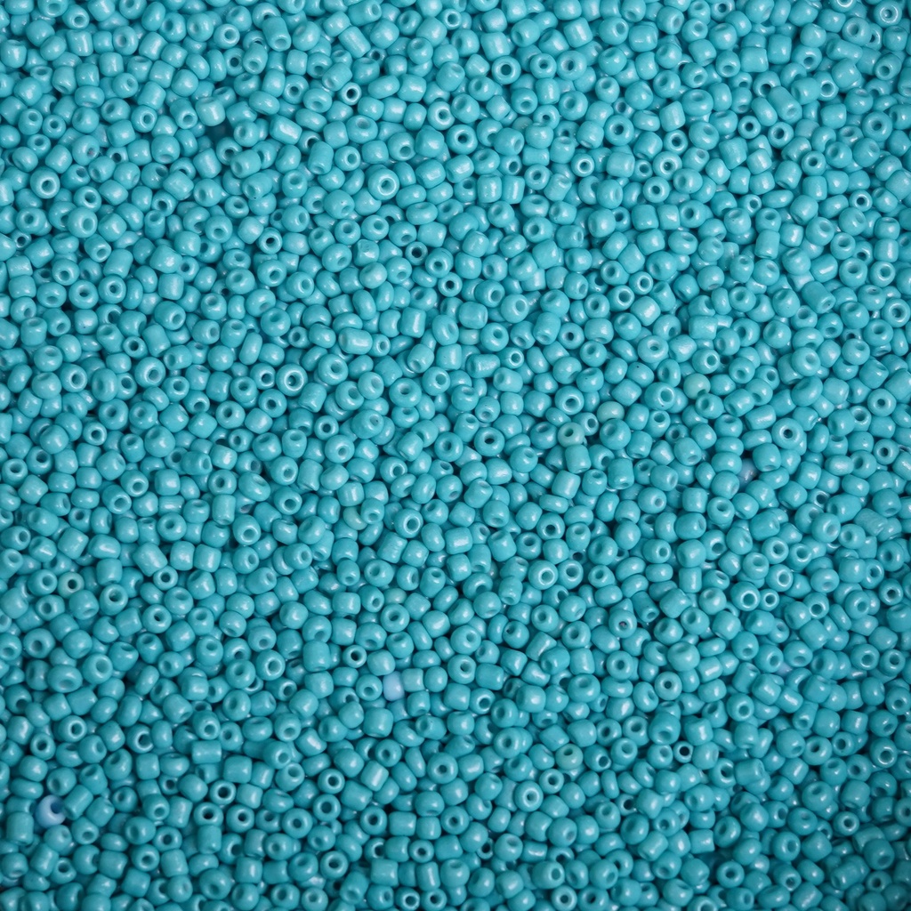 Perles de rocaille bleu turquoise 11/0