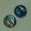Disque en coquillage d'ormeau 2 trous