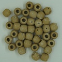 Perle ronde en coquillage beige 16mm