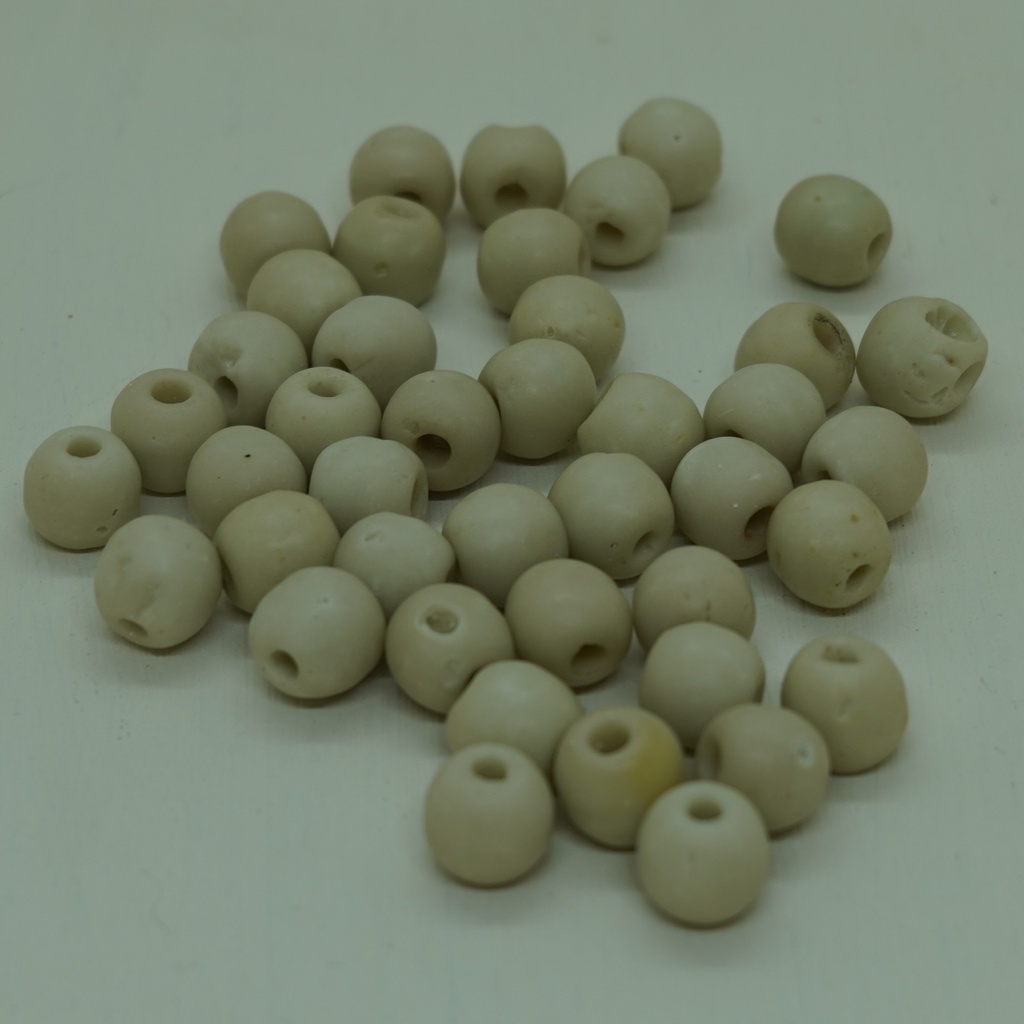 Perle ronde en coquillage blanc 11mm