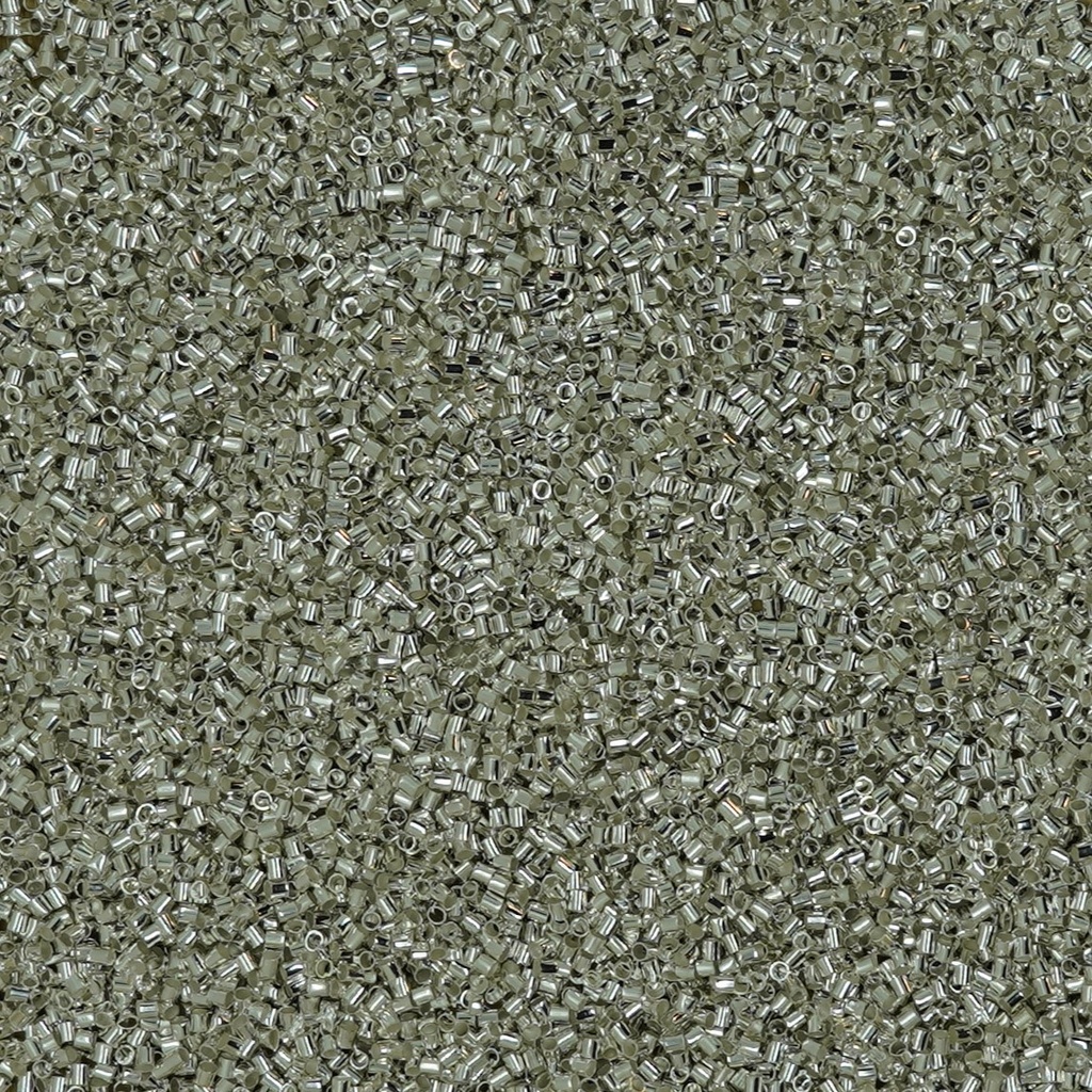 Perle intercalaire tube 1,5 mm argentée