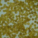 perles d'espacement embouts ronds en forme de fleur dorée