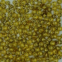 Capuchon de perle en forme de fleur 8 pétales dorée