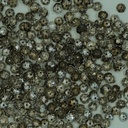 Capuchon de perle en forme de fleur 6 pétales argentée