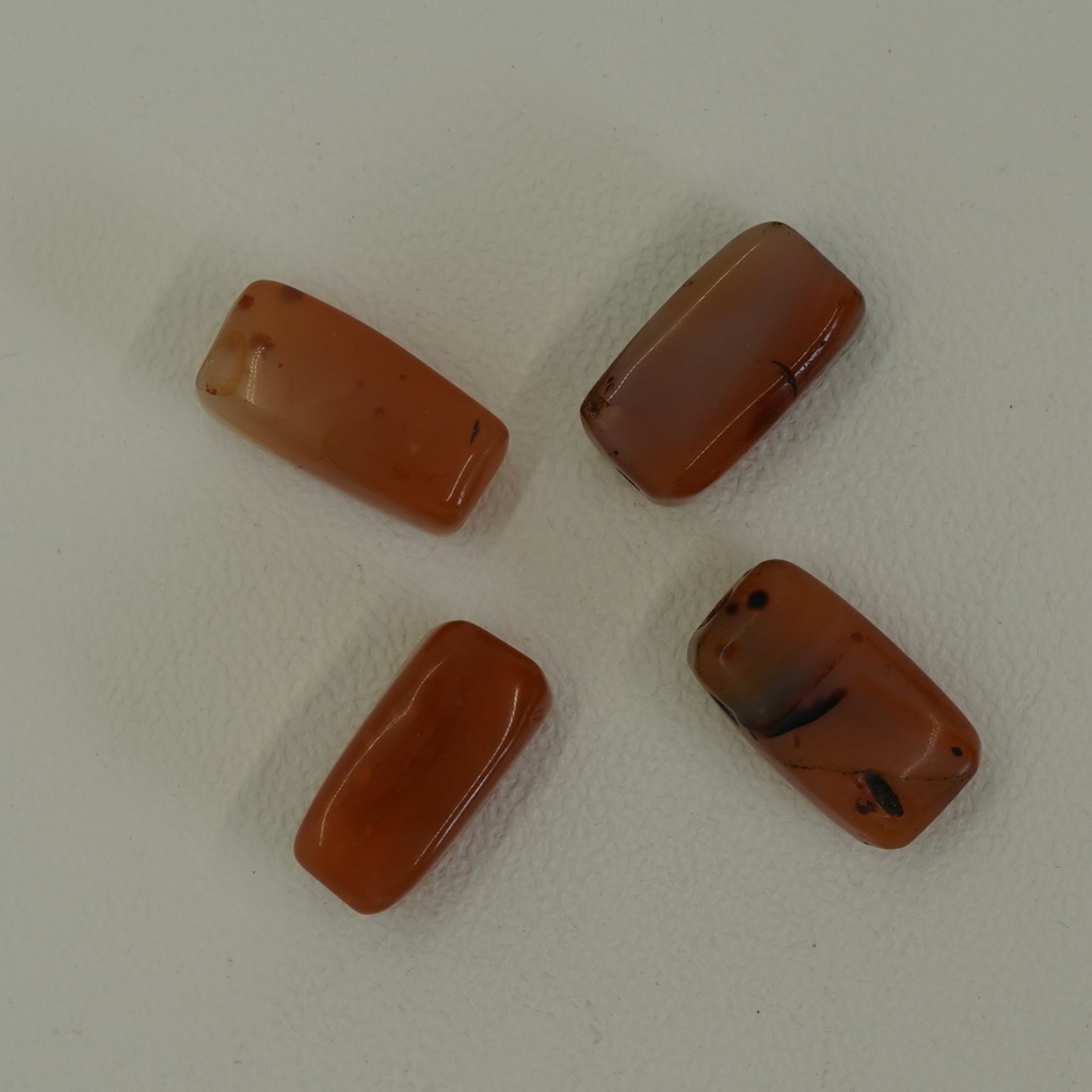 Perle rectangle XL en cornaline