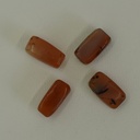 Perle rectangle XL en cornaline