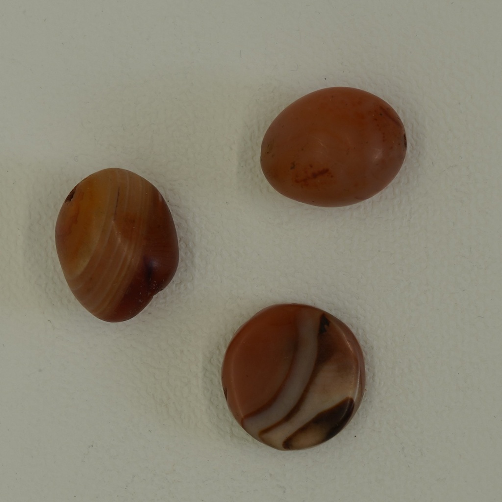 Perle ronde XL en cornaline