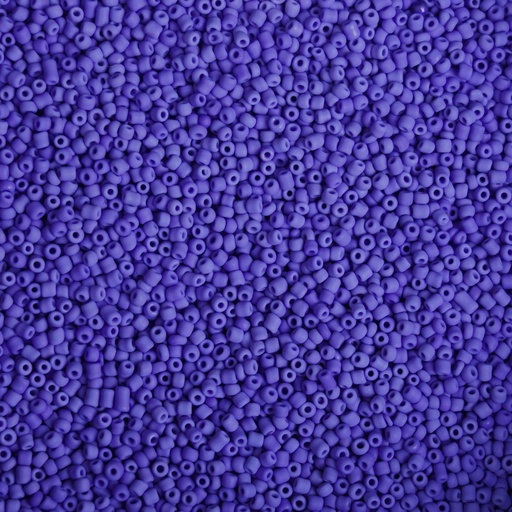 [Per-00008] Perles de rocaille bleu cyan mat 11/0