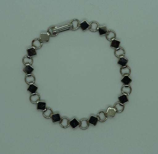 [App-00001] Bracelet losange argenté