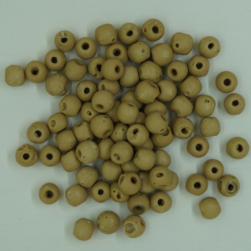 [Nat-00033] Perle ronde en coquillage beige 11mm