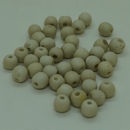 [Nat-00035] Perle ronde en coquillage blanc 11mm