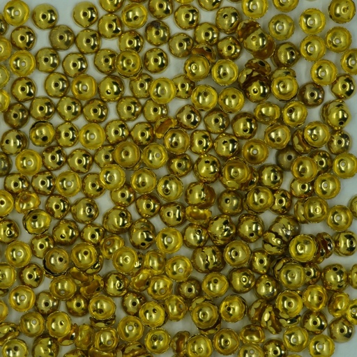 [App-00020] Capuchon de perle en forme de fleur 8 pétales dorée