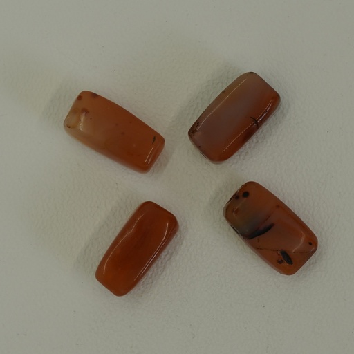 [Pie-00005] Perle rectangle XL en cornaline