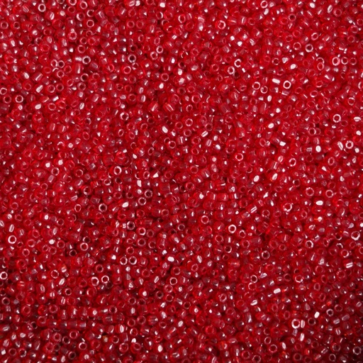 [Per-00001] Perles de rocaille rouge framboise 11/0